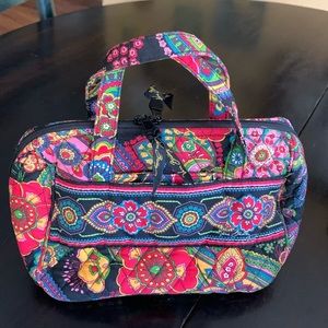 Vera Bradley Pink Paisley Cooler Insulated Lunch Bag Tote 9"